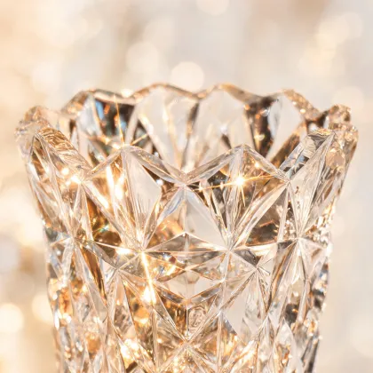 Crystal vase close up