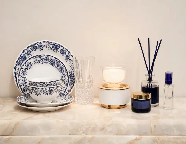 Mikasa fine china and candle warmer product arrangement